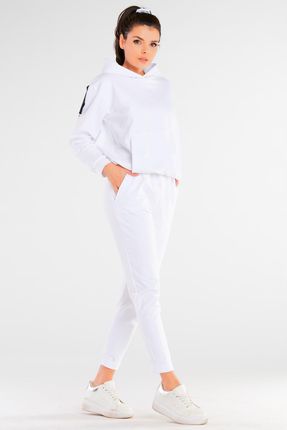 Modna Bluza Biały | TREND Nowa Bluza Biały r.L/XL Wygodna - zdjęcie 2