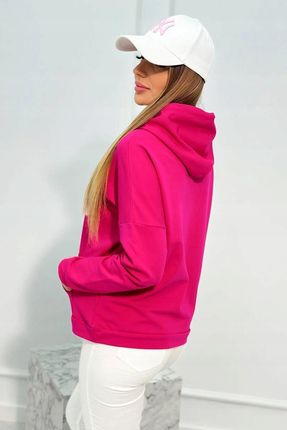 Bluza z napisem Voyage fuksja - zdjęcie 3