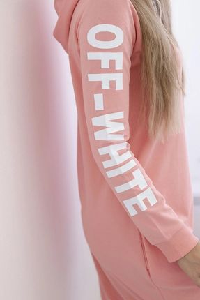 Sukienka Off White morelowa - zdjęcie 2