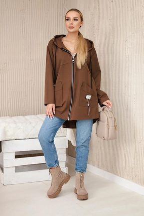Bluza z kapturem Punto Milano Winter brązowa - zdjęcie 4