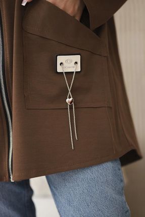Bluza z kapturem Punto Milano Winter brązowa - zdjęcie 3