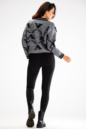 Awama Casualowy Sweter Szary One Size - zdjęcie 2