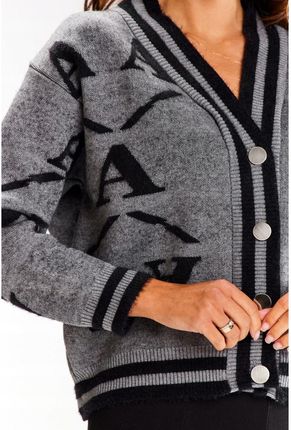 Awama Casualowy Sweter Szary One Size - zdjęcie 3