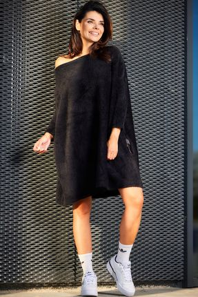 Awama Nowoczesny Sweter Czarny One Size - zdjęcie 3