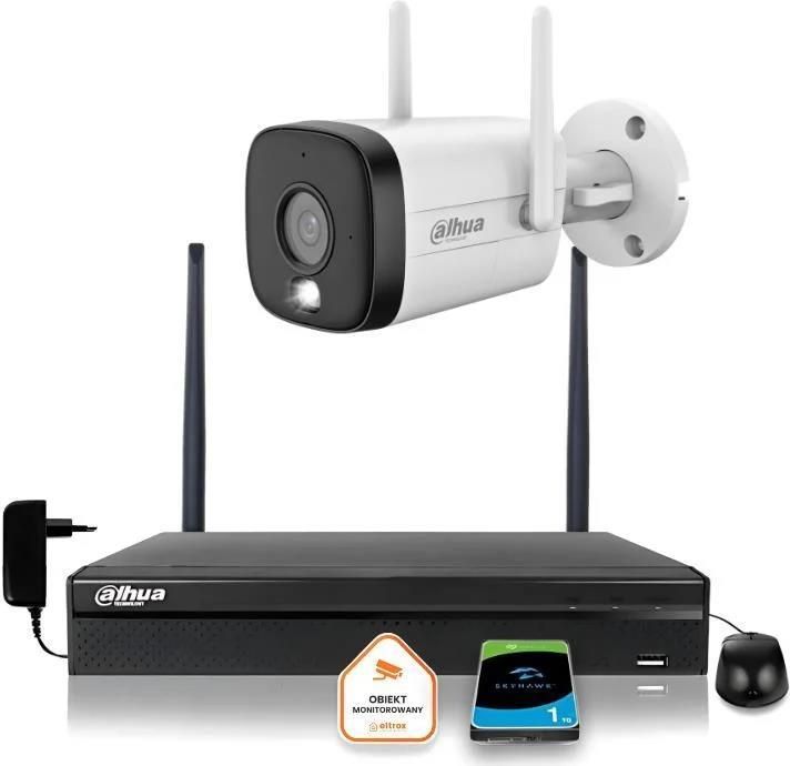 Zdjęcie Dahua Zestaw Monitoringu Ip Kamera Wi-Fi 5Mpx Aktywne Odtraszanie Led Ir Do 30M (Z55950B1) - Radoszyce