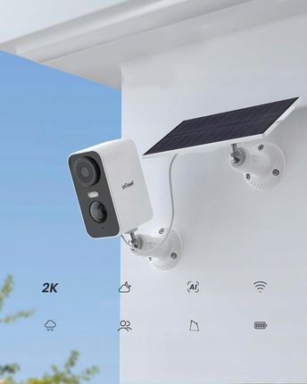 Iegeek Kamera Z Panelem Słonecznym Full Hd Ip Wifi 2K 1296P Do Monitoringu (ZSGX3S2KIP655200MAHAKU) - zdjęcie 2