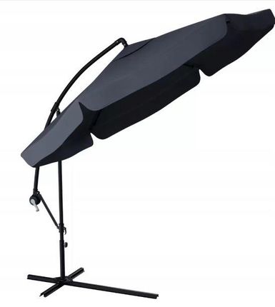 Steelfence Parasol Ogrodowy Duży Składany 350Cm Z Wysięgnikiem Antracyt Pokrowiec 1828245824 - zdjęcie 6