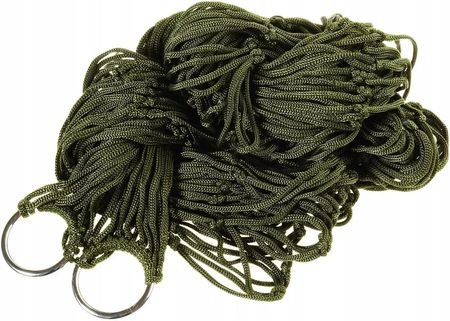Hamak Ogrodowy Sznurkowy Siatka Nylon Zielony 220X100 Duży 1828234201 - zdjęcie 4