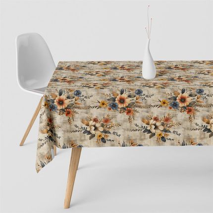 Homeview Obrus Plamoodporny 140X200 Gładki Wiosenny Wzór Kwiaty Kolory (HOBF390140X200) - zdjęcie 4