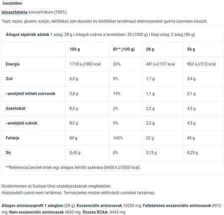 Biotechusa 100% Pure Whey Natural 1000g - zdjęcie 2