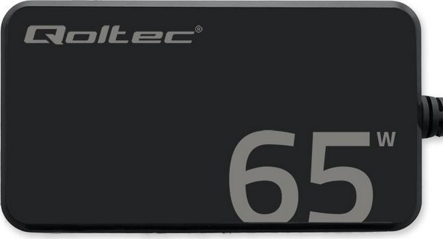 Zdjęcie Qoltec 65W GaN Super Fast SLIM PD 5-20V 3.25A USB-C 3.1 - Płoty