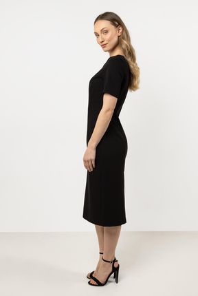 Modna Sukienka Czarny | PREMIUM JAKOŚĆ Praktyczna Sukienka Czarny r.XL Wygo - zdjęcie 2
