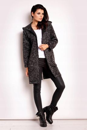 Casualowa Bluza Czarny | DOBRA JAKOŚĆ Stylowy Bluza Czarny r.L/XL Trend - zdjęcie 2