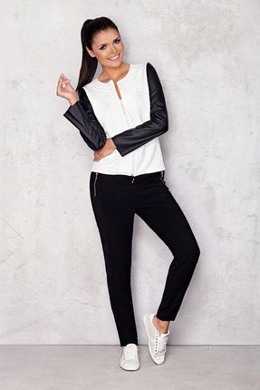 Wygodna Bluza Ecru | MUST HAVE Praktyczna Bluza Ecru Na Codzień r.XL - zdjęcie 2