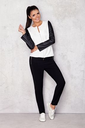 Wygodna Bluza Ecru | MUST HAVE Praktyczna Bluza Ecru Na Codzień r.XL - zdjęcie 4