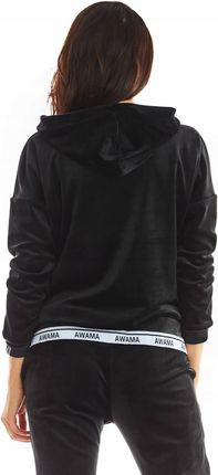 Casualowa Bluza Czarny | WYGODNA Modna Bluzka Czarny r.L/XL Wygodna - zdjęcie 2