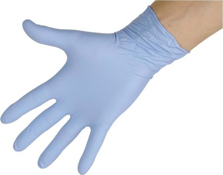 Kerbl Rękawice Nitrylowe Nitrile Top Pro, Roz. S, Niebieski, 100szt. - zdjęcie 3