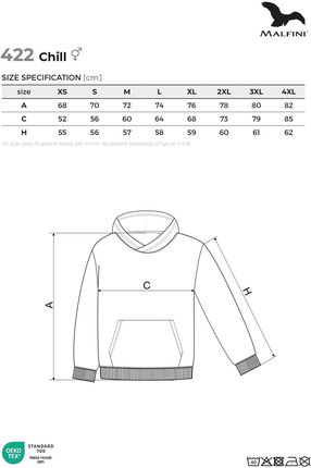 Męska Bluza Chill422 – Oversize, Miękka Bawełna i Praktyczny Kaptur - zdjęcie 2