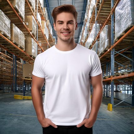 Koszulka męska T-shirt 100% bawełna oryginał Malfini Classic New biała XXL - zdjęcie 6