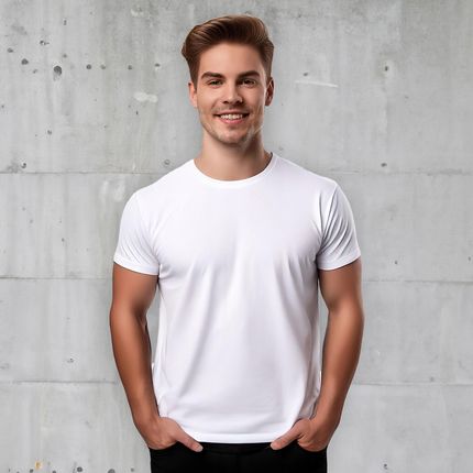 Koszulka męska T-shirt 100% bawełna oryginał Malfini Classic New biała XXL - zdjęcie 3