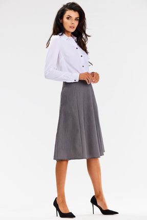 Uniwersalna Spódnica Szary | WYGODNA Stylowy Spódnica Szary r.XL Trend - zdjęcie 2
