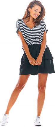 Modna Spódnica Czarny | MUST HAVE Praktyczna Spódnica Czarny r.L/XL Wygodna - zdjęcie 6