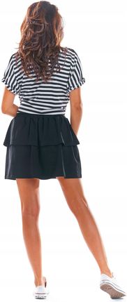 Modna Spódnica Czarny | MUST HAVE Praktyczna Spódnica Czarny r.L/XL Wygodna - zdjęcie 3
