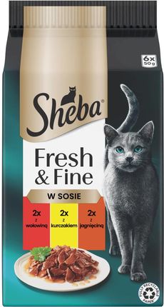 Sheba Fresh Fine Mokra Karma Dla Kotów W Sosie Mix Smaków 36X50G - zdjęcie 2