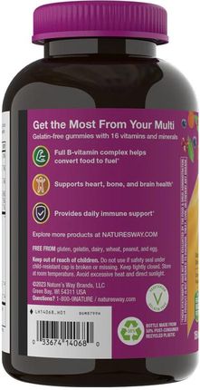 Nature'S Way Alive! Women'S 50+ Gummy Multivitamin 150 Želka Mieszanka Leśnych Jagód - zdjęcie 3