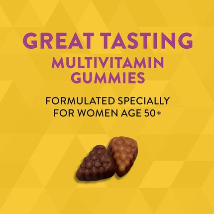 Nature'S Way Alive! Women'S 50+ Gummy Multivitamin 150 Želka Mieszanka Leśnych Jagód - zdjęcie 2
