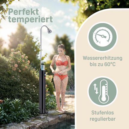 Monzana Prysznic Solarny Czarny 18L - zdjęcie 3