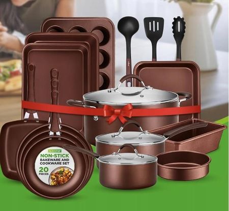 Nutrichef Komplet Garnków Patelnie Przybory Kuchenne 20el. (NCCW20SBR) - zdjęcie 5