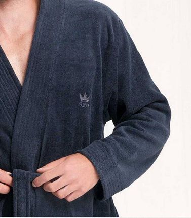 Szlafrok męski 850 granatowy 0320 L LUNA - zdjęcie 2