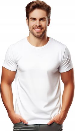 Koszulka męska T-shirt męski bawełna Fruit Of The Loom Original biała L - zdjęcie 3