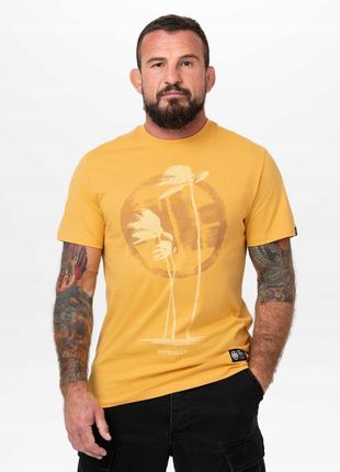 Męska Koszulka Pitbull Klasyczny Bawełniany T-shirt z nadrukiem Palms - zdjęcie 3