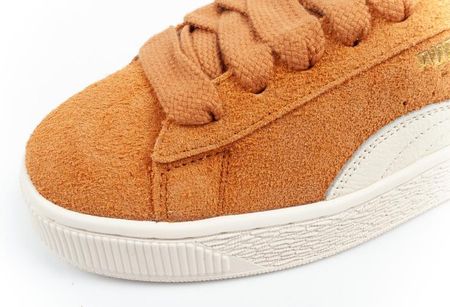 Puma Suede XL Hairy buty sneakersy skóra modne brązowe - zdjęcie 2