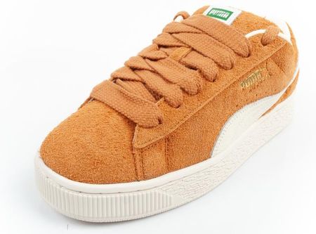 Puma Suede XL Hairy buty sneakersy skóra modne brązowe - zdjęcie 4