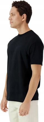 T-shirt koszulka męska Bawełna Light Cotton Gildan GI3000 Czarna 2XL - zdjęcie 2