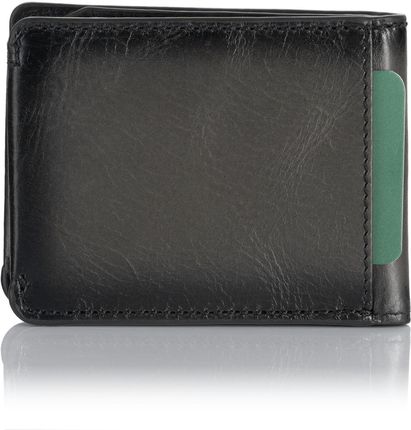 Cienki portfel efekt przypalanej skóry Visconti MT-92 RFID - szary - zdjęcie 2
