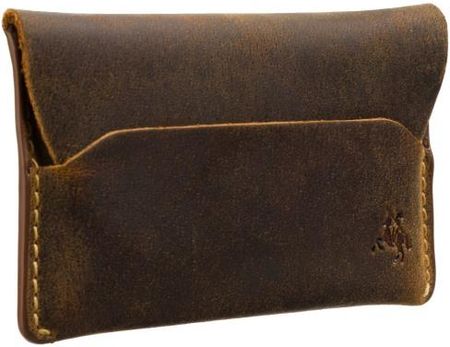 Skórzany Mikro Portfel na Karty i Banknoty Visconti RW-52 - brązowy - zdjęcie 2