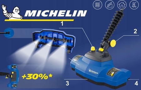 Myjka ciśnieniowa DWIE POMPY 810L/H 2500W SZCZOTKA WODNA - MICHELIN - zdjęcie 6