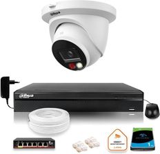 Zdjęcie Dahua Zestaw Monitoringu Ip 8Mpx 4K Kamera Ipc-Hdw2849Tm-S-Il Z Dyskiem 1Tb (Z37415T1) - Przecław