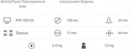 Koło Rader PPB-100 Poliamidowe WU261 - zdjęcie 2