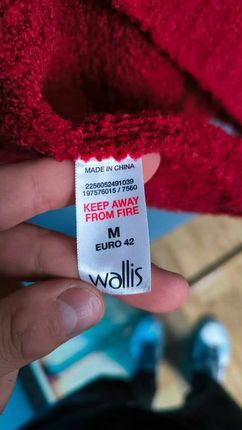 Wallis Sweter Damski Okrągły Dekolt Wygodny Ciepły Czerwony Rozmiar M - zdjęcie 5