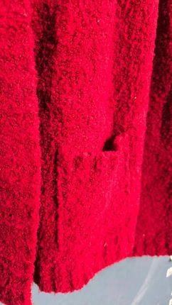 Wallis Sweter Damski Okrągły Dekolt Wygodny Ciepły Czerwony Rozmiar M - zdjęcie 3