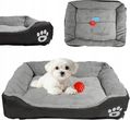 Dog Fantasy Materac Strip Musztardowy 80x50cm