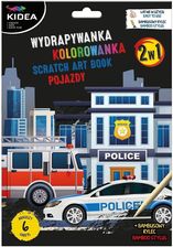 Zdjęcie Wydrapywanka Z Kolorowanką 2W1 Kidea Pojazdy - Łazy