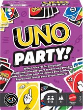 Mattel UUNO Party Imprezowa, towarzyska gra karciana, talia i reguły specjalne dla dużych grup JJV58