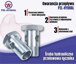 Zdjęcie Hydral Śruba Hydrauliczna Oczkowa Przelewowa Łącznika M18X1,5X32/38 Pakowana Po 2 8091.030080 Typ Banjo Ab50724680H - Stalowa Wola