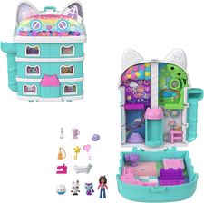 Zdjęcie Polly Pocket Koci Domek Gabi Zestaw kompaktowy + mikro lalka, 9 akcesoriów tematycznych JFV02 - Świeradów-Zdrój